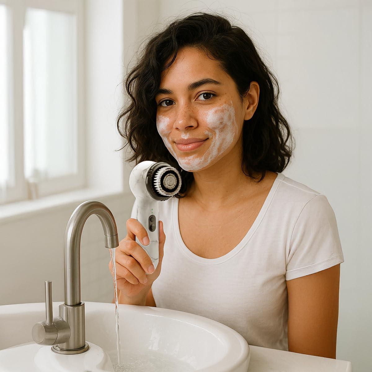 image:imageMichael Todd Beauty Soniclear Replacement Face Brush Head with Antimicrobial Protected Bristles For All Skin Types Compatible with the Soniclear Elite Petite AllureSensitive Skin