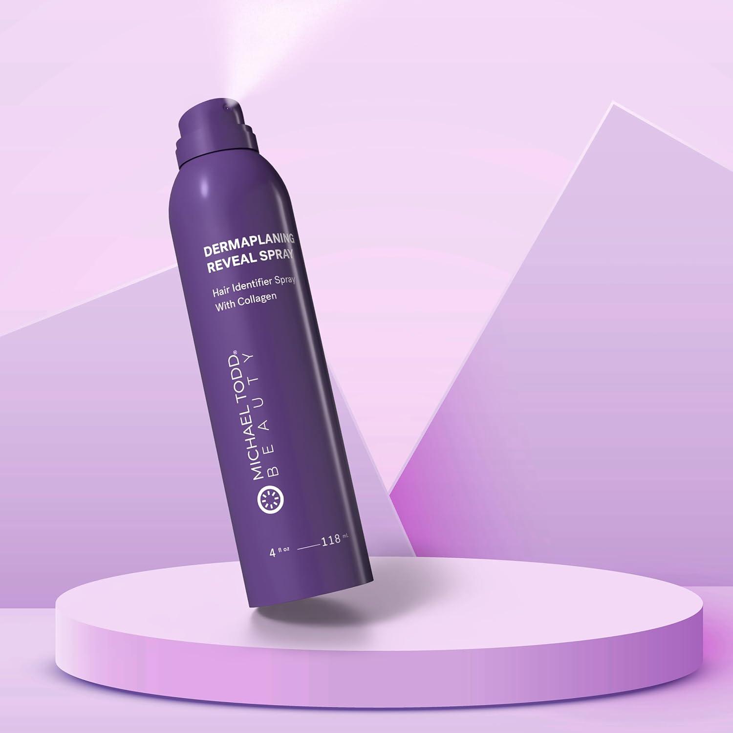image:imageMichael Todd Beauty Sonicsmooth Hair Identifier Spray Radiance Reveal Mist For Face Shaving amp Dermaplaning Highlights Peach Fuzz CollagenInfused Nourish amp Smooth Skin All Skin Types 4oz