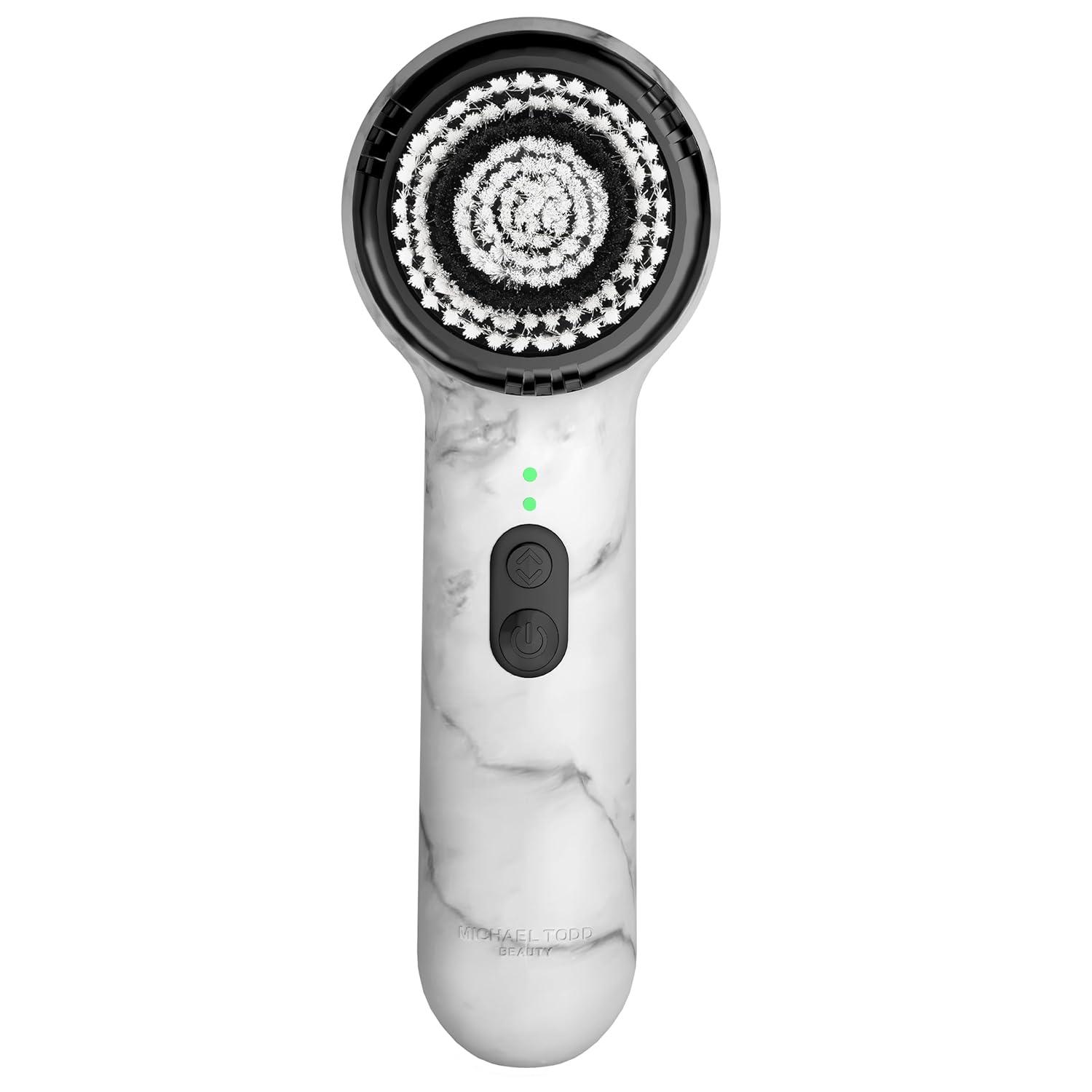 image:imageMichael Todd Beauty Soniclear Allure 2024 Best of Beauty Winner Facial Cleansing Exfoliation Brush System with Antimicrobial Protected Bristles 4 speeds Serum Infusion Head Travel Case
