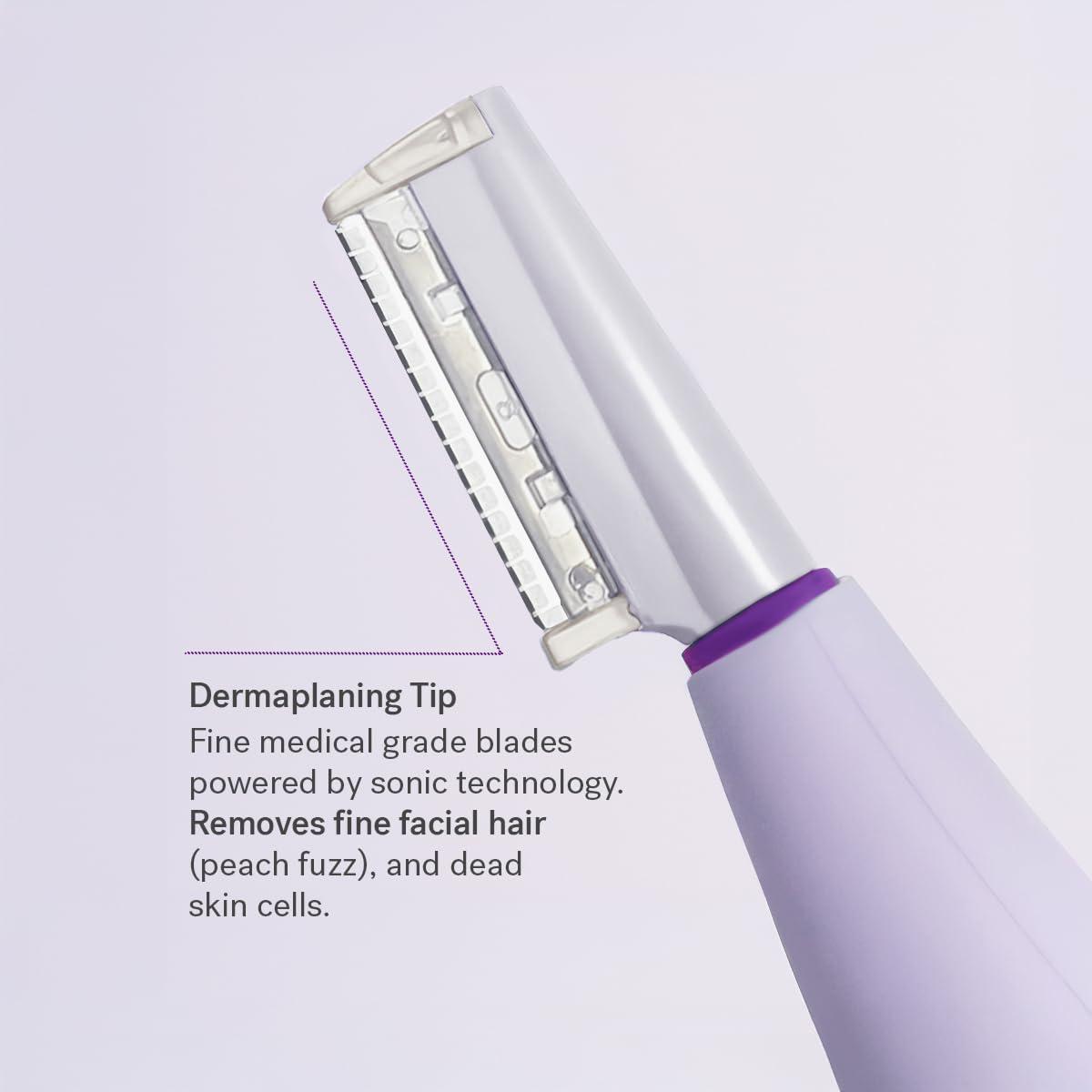 image:imageMichael Todd Beauty Sonicsmooth Dermaplane Razor for Women Face Eyebrow trimmer Dermaplaning System Peach Fuzz Remover 8 Weeks of Dermaplaning BladesLavender