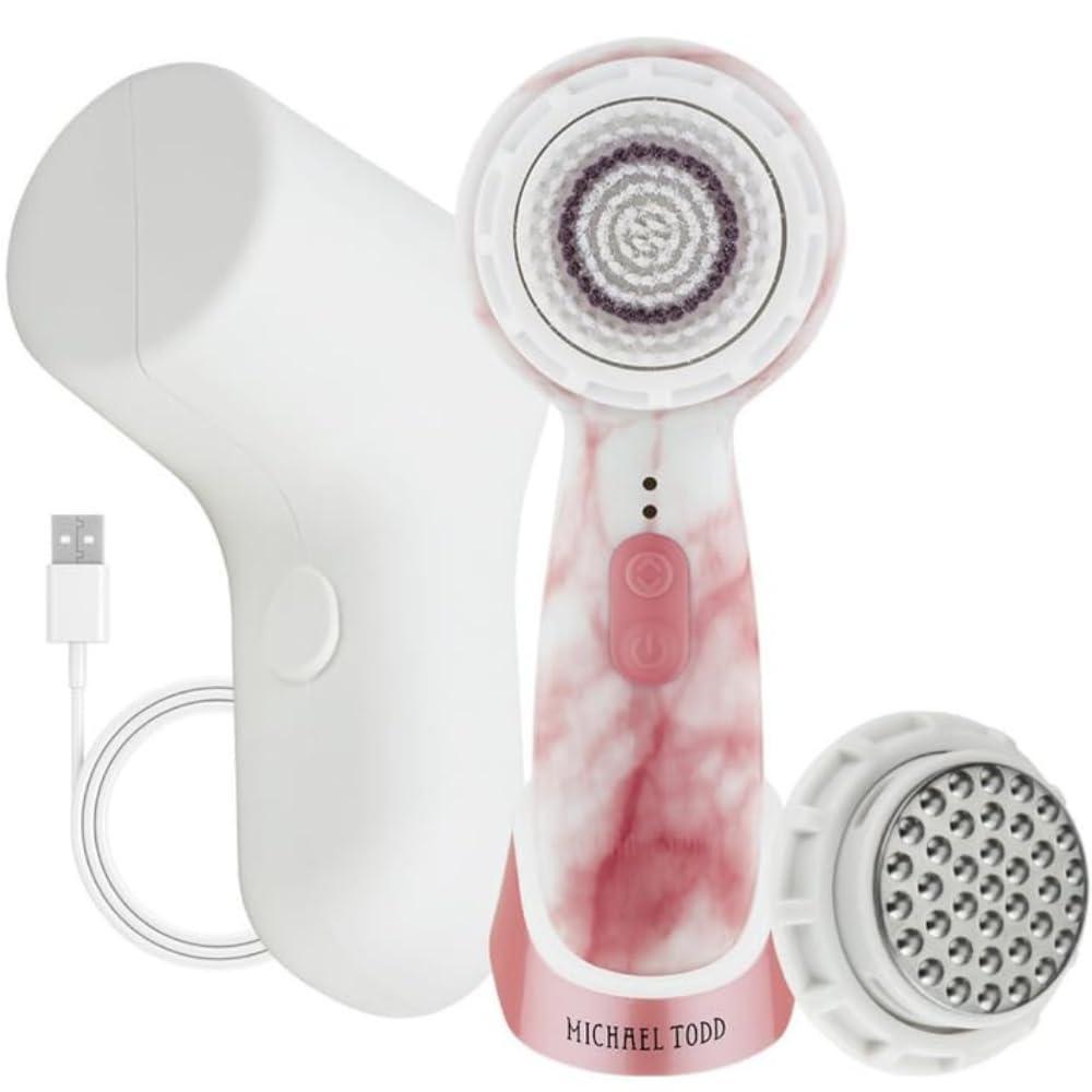 image:imageMichael Todd Beauty Soniclear Allure 2024 Best of Beauty Winner Facial Cleansing Exfoliation Brush System with 3 speeds Serum Infusion Head Travel Case
