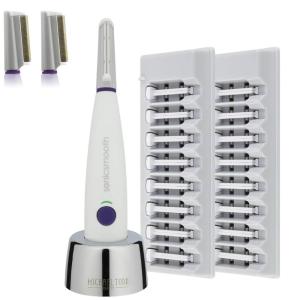 Michael Todd Beauty – Sonicsmooth Pro+ – SONIC Technology Dermaplaning Tool – 2 in 1 Women’s Facial Exfoliation & Peach Fuzz Hair Removal System – With 16 Safety Tips & 2 Microdermabrasion Tips