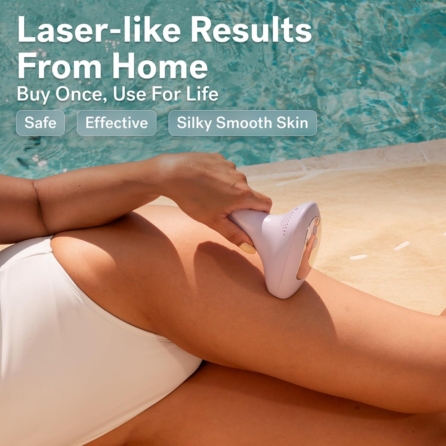 image:imageMICHAEL TODD BEAUTY LUMOS Laser IPL Hair Removal for Women and Men 50F CoolMax Technology 999999 flashes 3 In 1 wSkin Sensor for Nearly Painless Permanent hair removalLavender