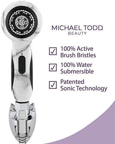 image:imageMichael Todd Beauty Hydrojet PorePurifying Facial Cleansing System 6Speed Detoxifying Brush for All Skin Types 3Way Diverter Shower Mount 5 Shower Hose Plumbers Tape amp USB Charger